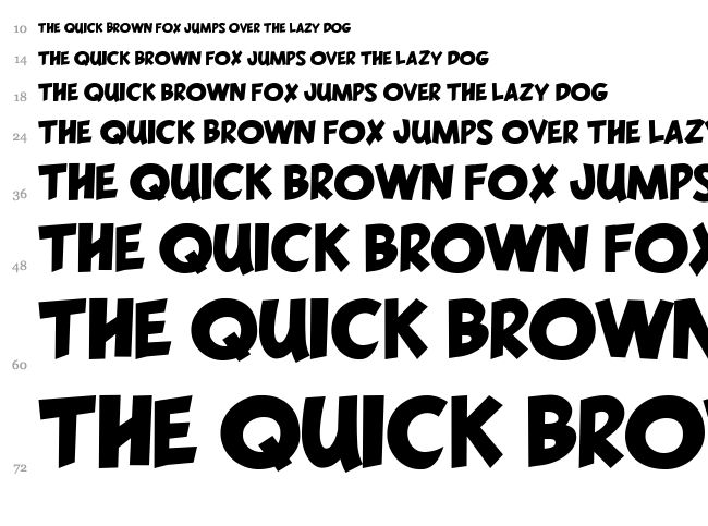 Lone Wolf font waterfall
